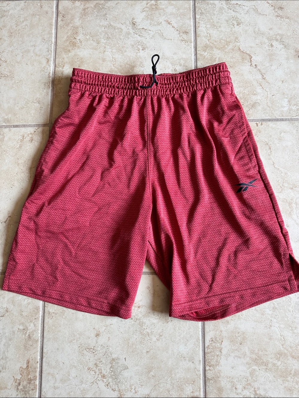 Reebok Men’s Red Athletic Training Shorts Small